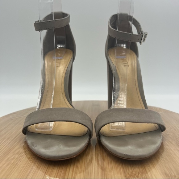Schutz Enida Suede Heels Grey Mouse Size 10 - Picture 5 of 16